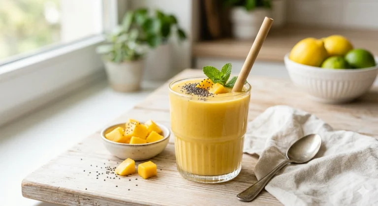 Tropical Mango Smoothie for a Light & Healthy Summer