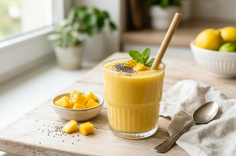 Tropical Mango Smoothie for a Light & Healthy Summer